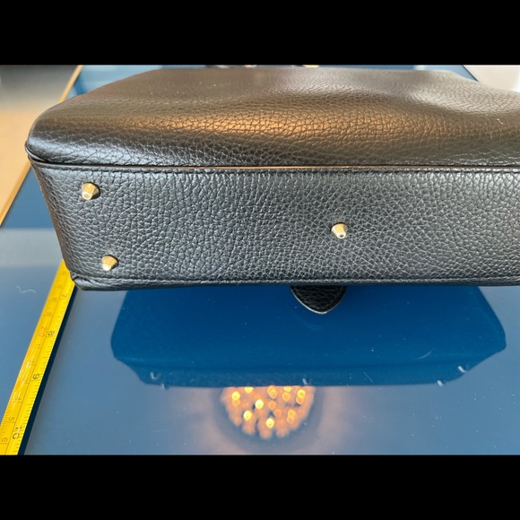 Dollar Calfskin Interlocking G Top Handle Shoulder Bag Black - Picture 5 of 10